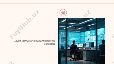davlat xizmatlarini raqamlashtirish vositalari — PPTX
