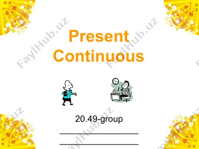 present continuous — PPT