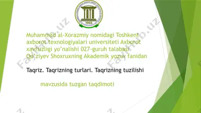 taqriz — PPTX