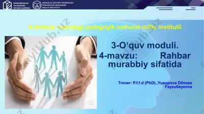rahbar murabbiy sifatida — PPTX
