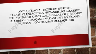 xarorat datchiklari — PPTX