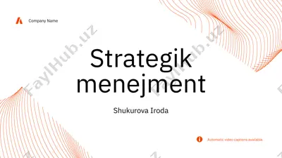 strategik menejment — PPTX