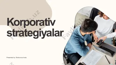 korporativ strategiyalar — PPTX