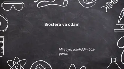 biosfera va odam — PPTX
