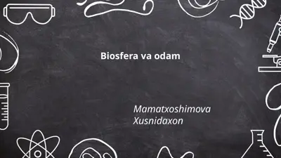biosfera va odam — PPTX