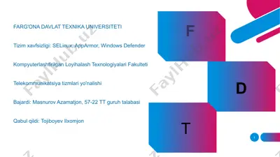 tizimxavfsizligi — PPTX