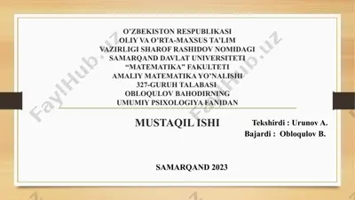 amaliy ishlari/psixologiya — PPTX