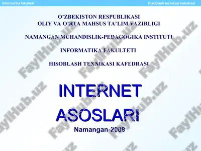 internet asoslari — PPT