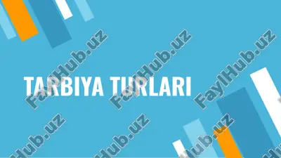 tarbiya turlari — PPTX