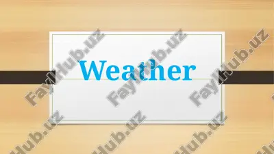 weather — PPTX
