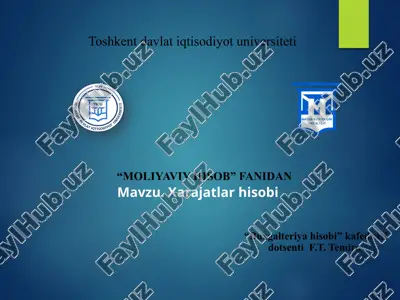 moliyaviy hisob fanidan — PPTX