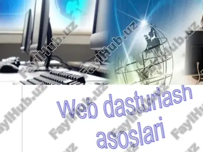 web dasturlash asoslari — PPT