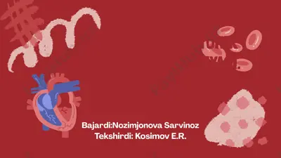 yurak qon-tomir patafiziologiyasi — PPTX
