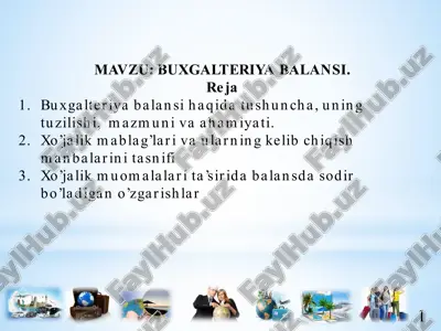 buxgalteriya balansi — PPTX