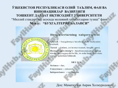 buxgalteriya balansi — PPT