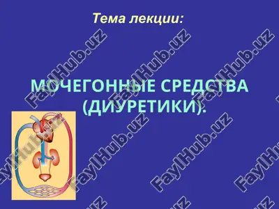 mochegonnie sredstva (diuretiki) — PPT