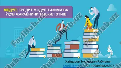 modul: kredit modul tizimi va o'quv jarayonini tashkil etish — PPTX
