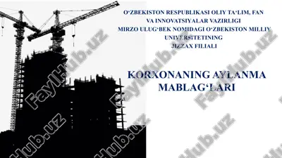 korxona aylanmamablag‘lari — PPTX