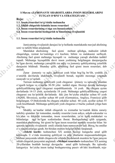 inson resurslarini boshqarish — DOCX
