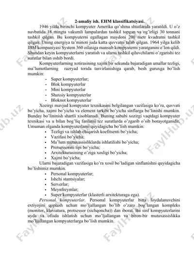 kompyuter texnikasi — DOCX