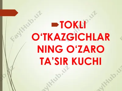 elektr zaryadlari — PPT