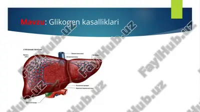 glikogen kasalliklari — PPTX