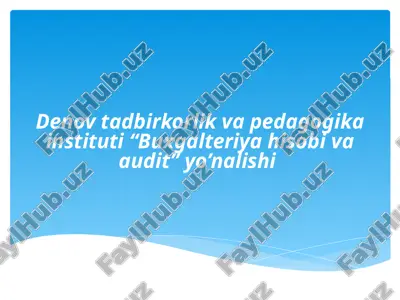 xarajatlarni to'la taqsimlab va o'zgaruvchan xarajatlar bo'yicha tannarxni kalkulyasiya qilish usuli — PPTX