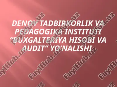 xalqaro moliyaviy hisobot standartlari mazmuni — PPTX