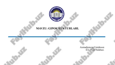 gipoksiya — PPTX