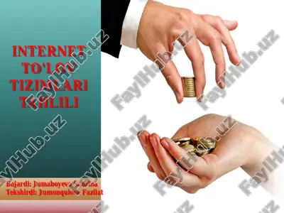 internet to'lov tizimlari tahlili — PDF
