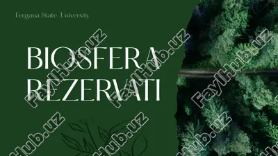 biosfera rezervati — PPTX