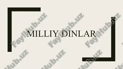 milliydinlar — PPTX