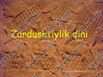 zardushtiylik dini — PPTX