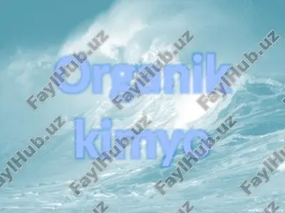 organik kimyo — PPTX