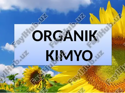 organik kimyo — PPTX