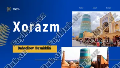 xorazm turistik salohiyati — PPTX