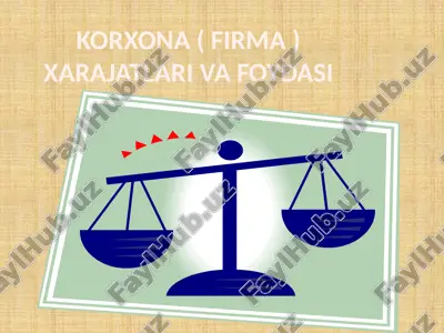 ijtimoiy ishlab chiqarish xarajatlari va foyda — PPTX