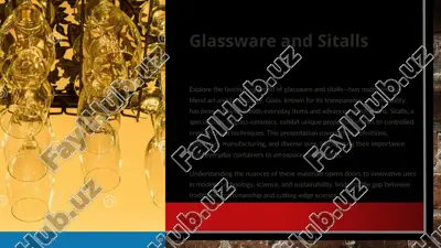 glassware and sitalls — PPTX