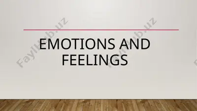 emotions and feelings — PPTX