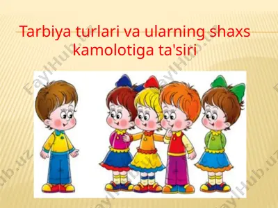 tarbiyat urlari va ularning shaxsiy amoloti ga'tasi — PPTX