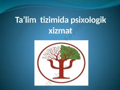 psixologik xizmat — PPTX