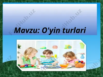 o'yinturlari — PPTX