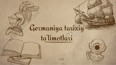 germaniya tarixiy ta’limotlari — PPTX