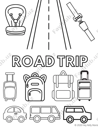 road trip scavenger hunt — PDF