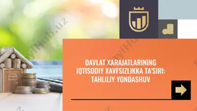 xarajatlarni tahlil qilish va samaradorlikni baholash — PPTX