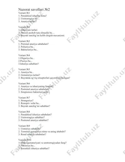 buyrak xarakteristikasi va qisqa bo‘lishi — DOCX