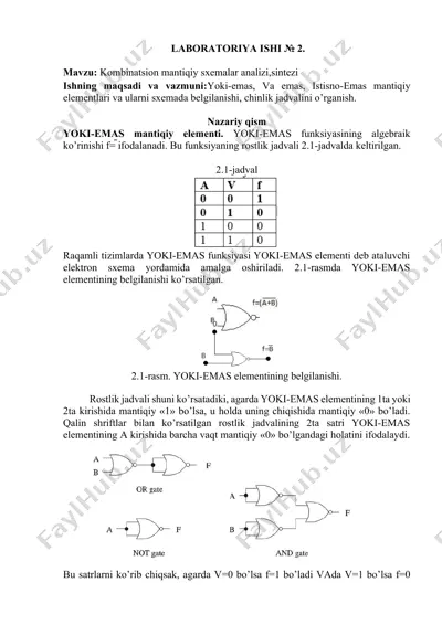 laboratoriya ishi № 2 — DOCX