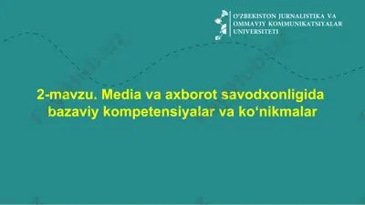mediata'lim va axborot ta'limi — PPTX