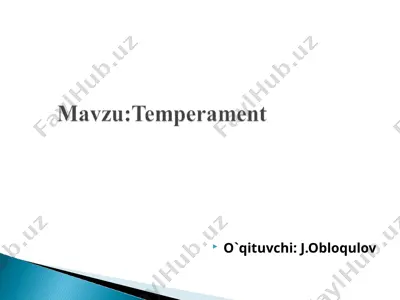 temperament — PPT