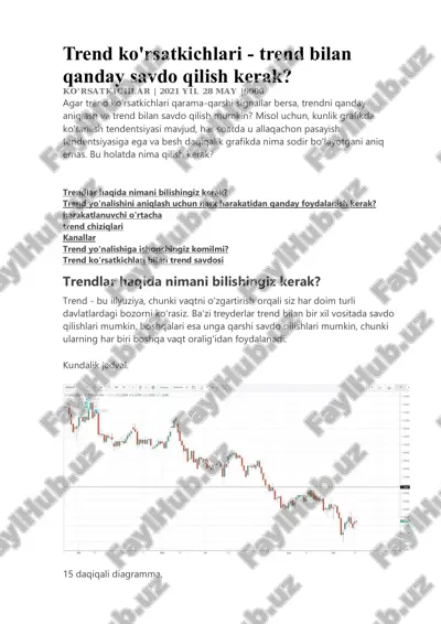 tredline strategiyasi — PDF